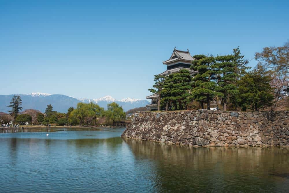 Panorama del castello di Matsumoto