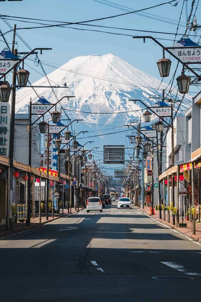 Monte Fuji visto da Honcho Street 