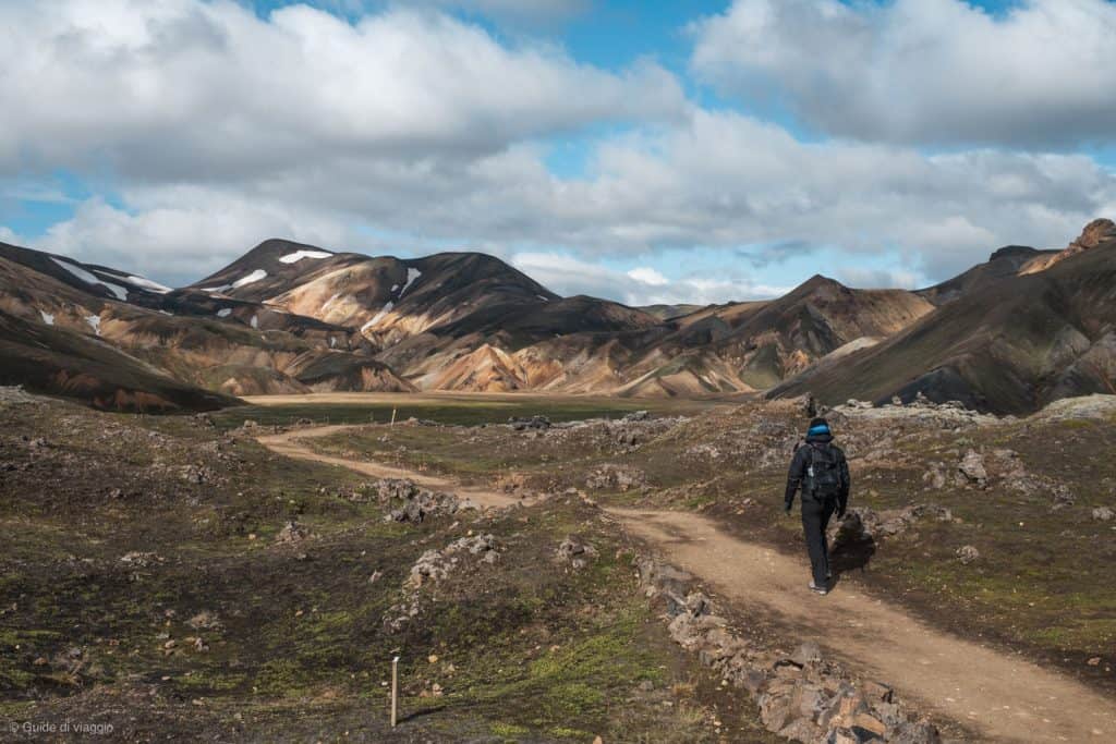 Inizio del percorso a Landmannalaugar