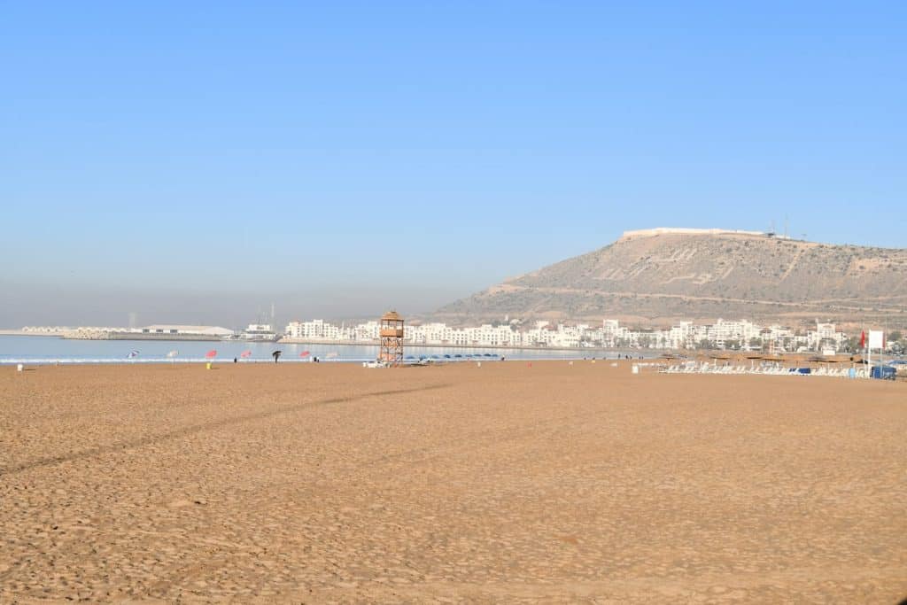 Panorama della spiaggia